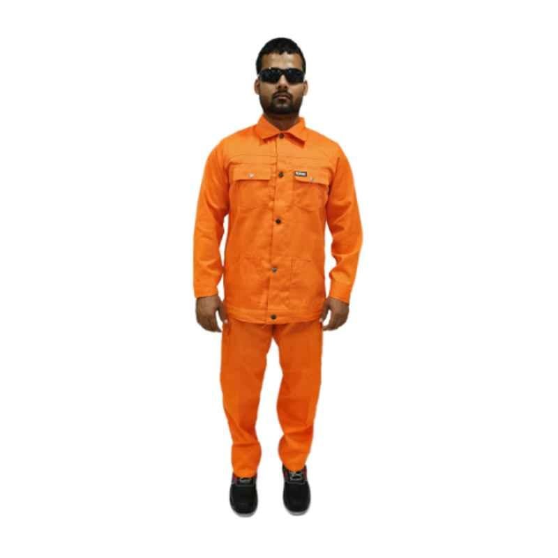 Armour Production Twill Orange 2Pc Pant & Shirt, Size: M