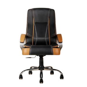 CELLBELL C102 Watson Leatherette High Back Black & Tan Ergonomic Chair