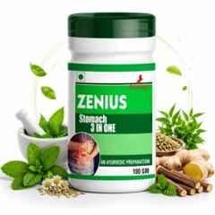 Zenius India 100g Stomach 3in Powder with Amla, Harad, Baheda, Senna & Kala Namak for Improves Digestion, Relieves Acidity, Reduces Bloating & Gas