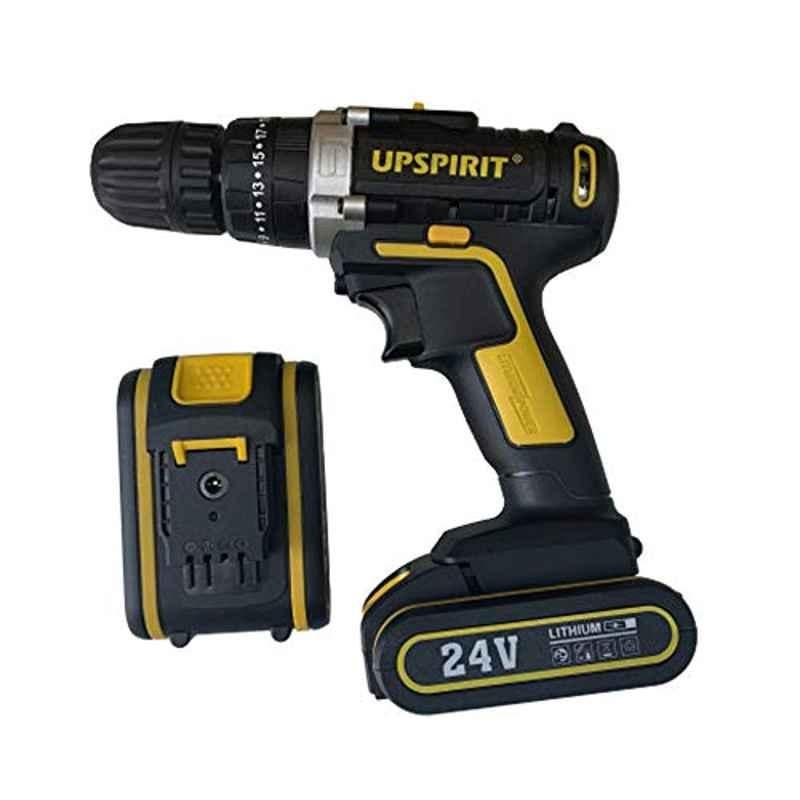 Upspirit Cordless Drill Screw Driver Multi Speed 10mm Chuck With Reverse Function And Bits- (24V)