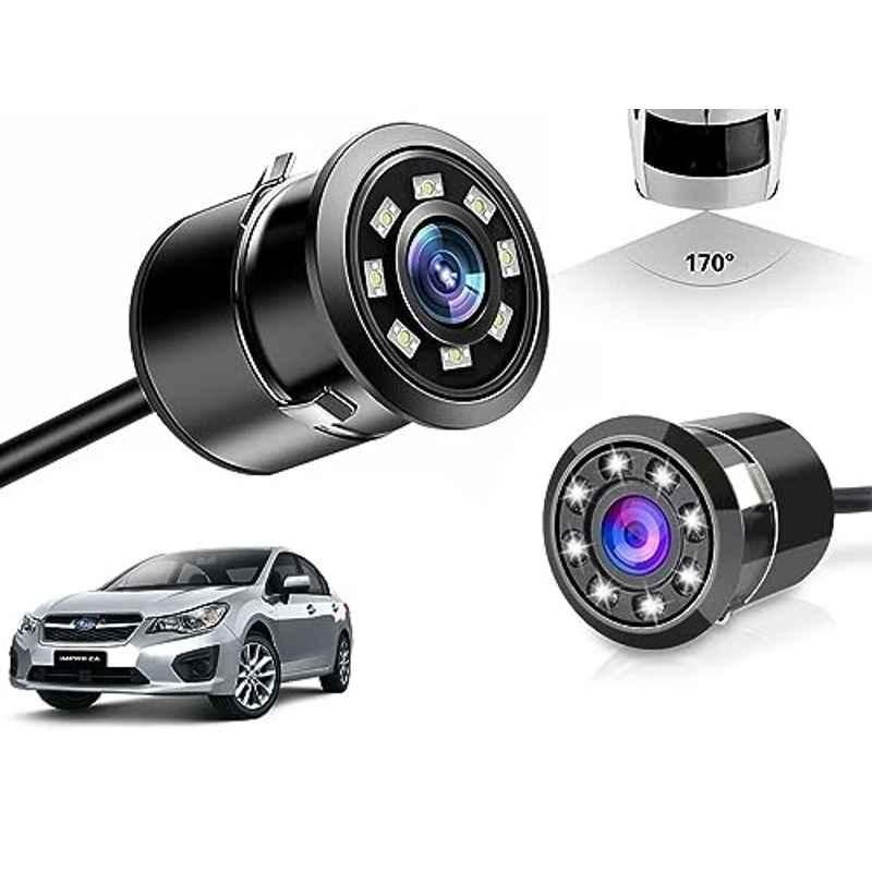 Auto Pearl 8 LED Black Waterproof & Shockproof HD Night Vision Car Reverse Parking Camera for Subaru Impreza