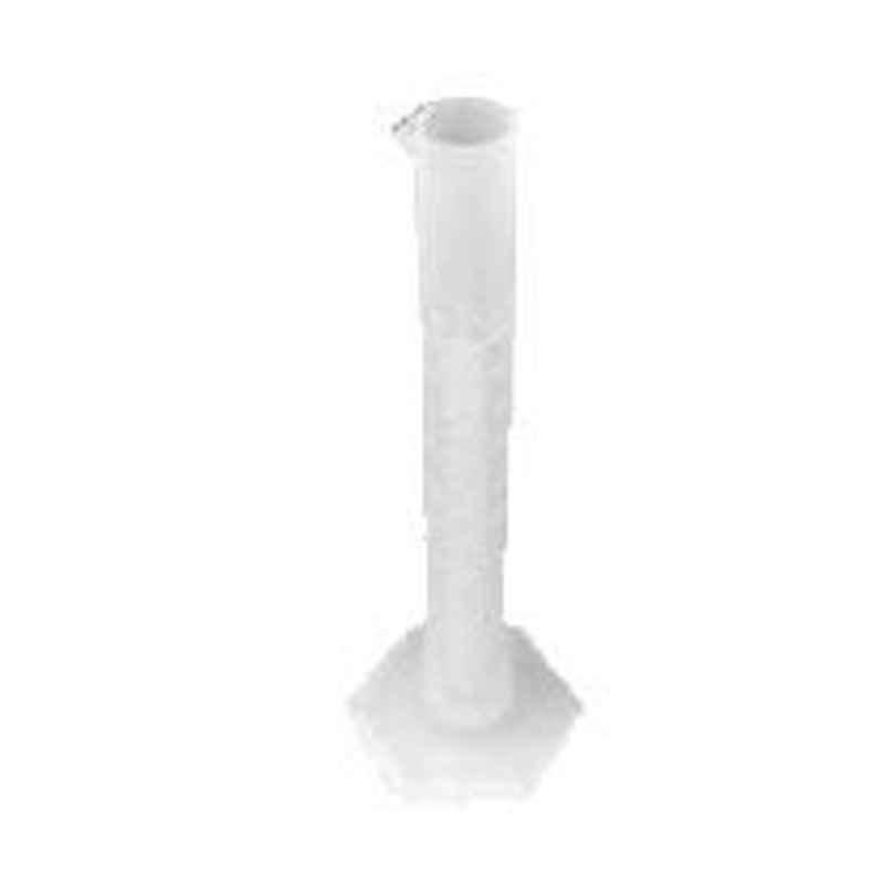 Axiva 250ml White Transparent PP Graduated Measuring Cylinder, 7250 (Pack of 12)
