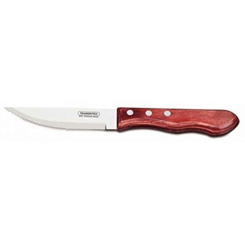 Tramontina 80000/509 5 inch Stainless Steel Steak Knife with Wood Handle