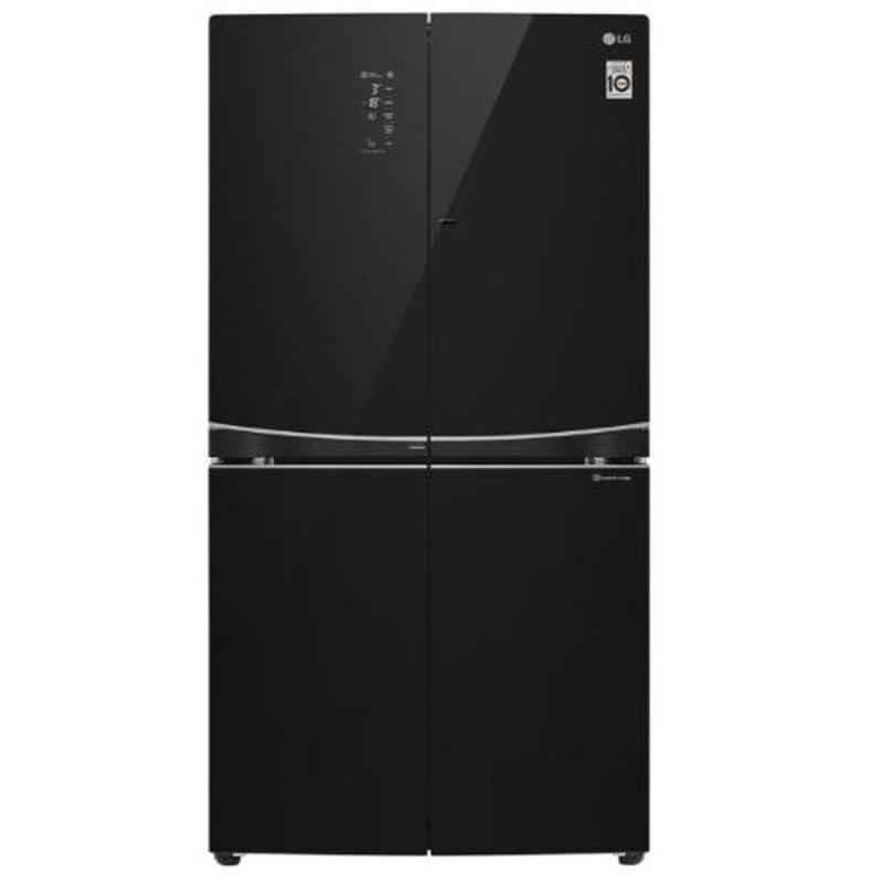 LG 931L Black Side by Side Inverter Refrigerator, GR-D31FBGHL