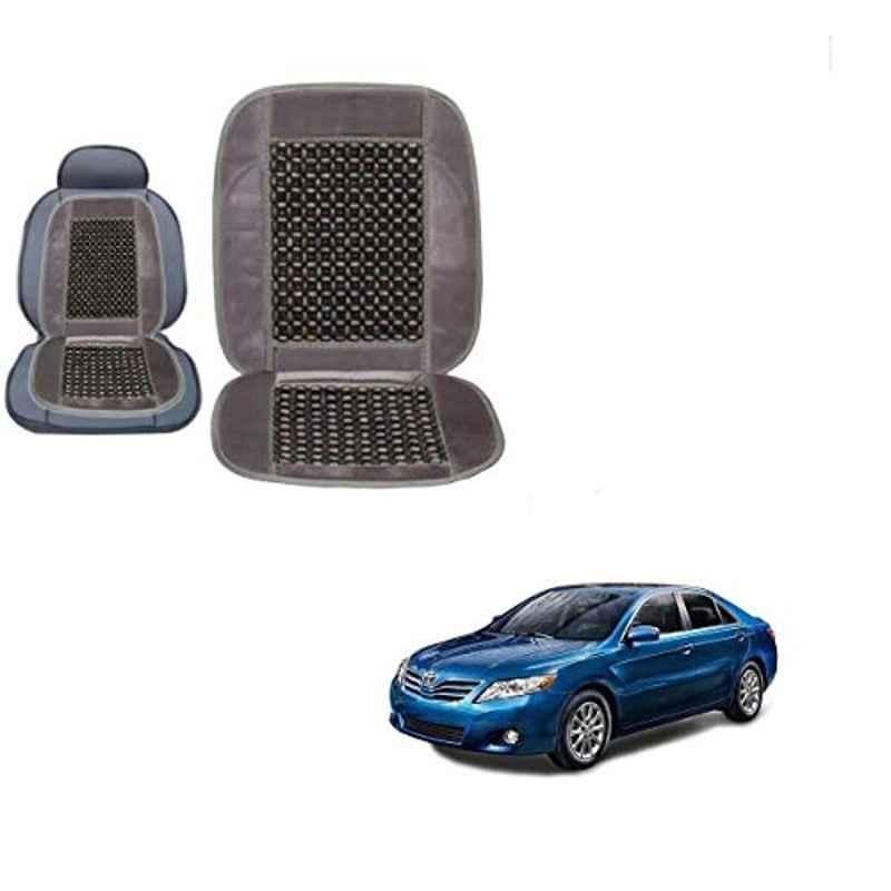 Kozdiko Wooden Bead Seat with Grey Velvet Border for Toyota Camry, KOZ-87325