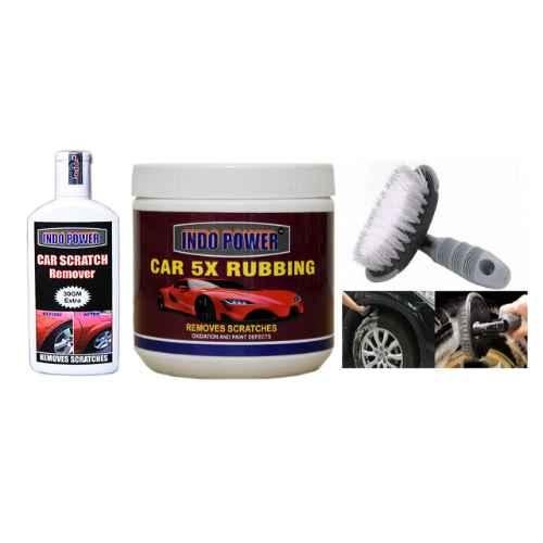 Buy Indopower Ff1112 Car 5X Rubbing, Scratch Remover, All Tyre Cleaning  Brush Kit, AHh1116 Online At Price ₹2072