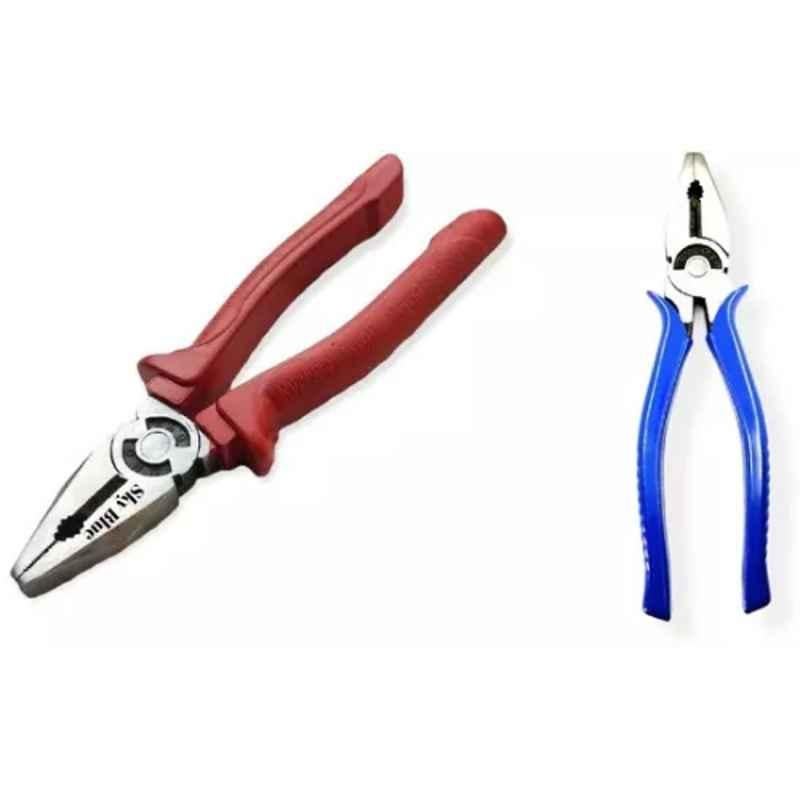 Sky Blue 2 Pcs 7.8 inch Lineman Plier Combo, SBE_PLIER_COMBO_MOD_00545
