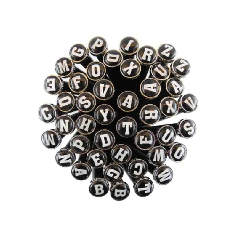 ZOETZL Button ONE Pencil with letters A-Z, Black