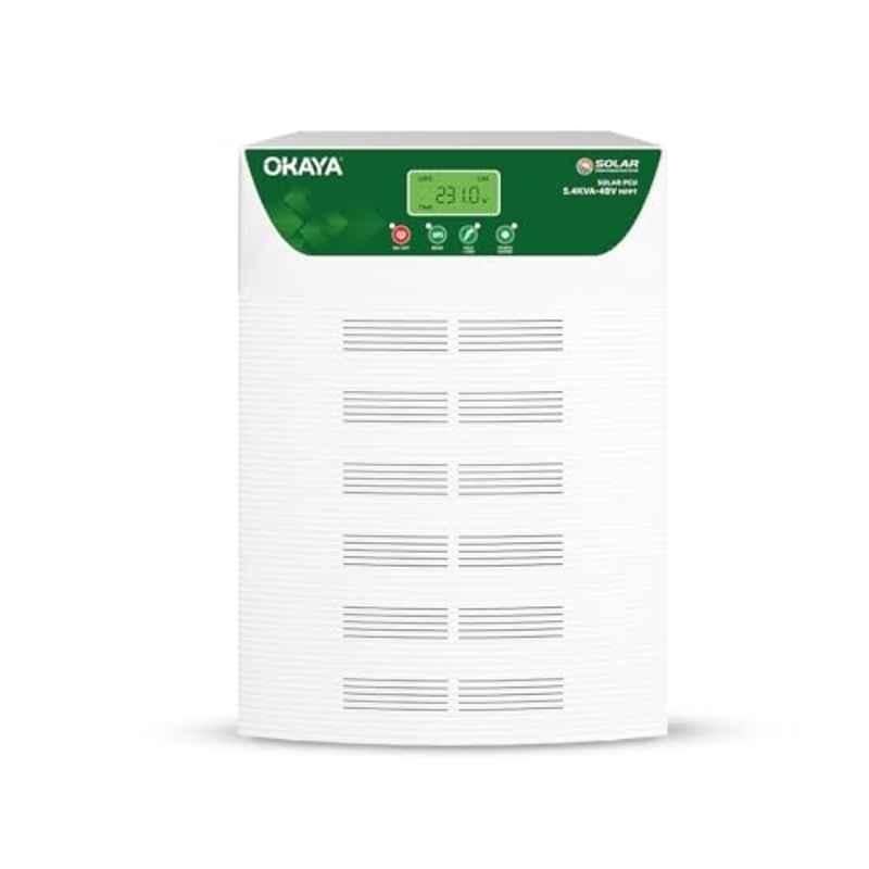 Okaya 5400VA 48V Pure Sine Wave Solar PCU with Dual Interleaved MPPT for Faster & Efficient Solar Charging