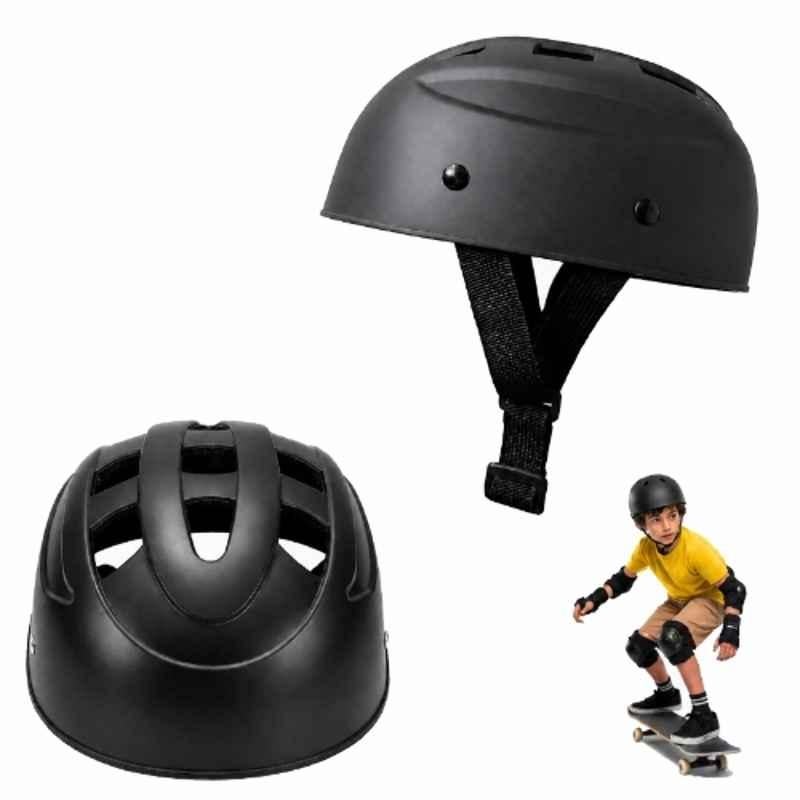 Shopeleven ABS Black Kids Helmet for Bicycle & Skating, Size: M