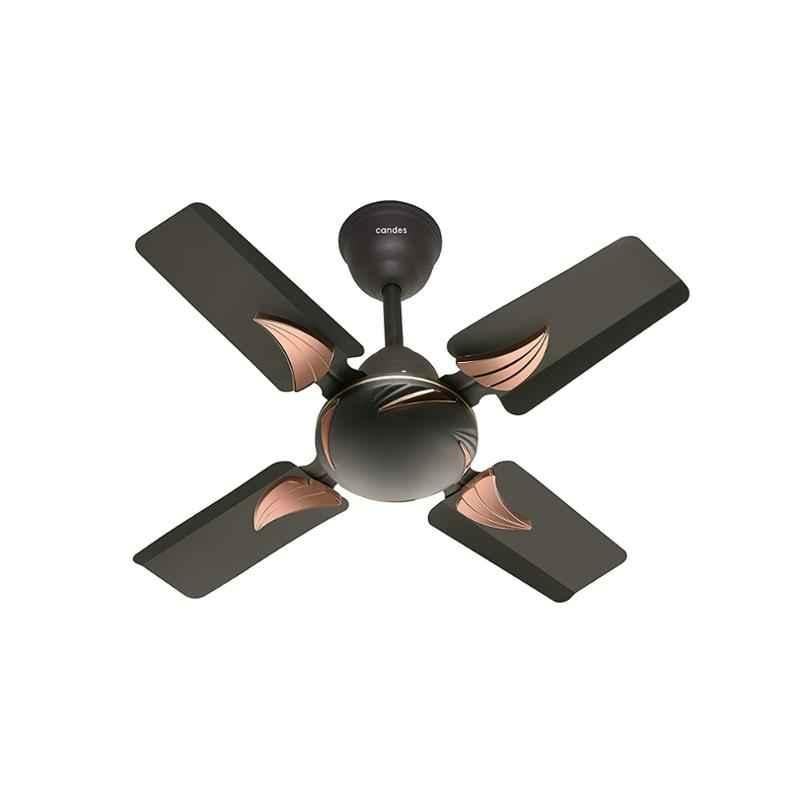 Candes Eon 858rpm Coffee Brown 4 Blade Anti Dust Ceiling Fan, Sweep: 600 mm