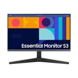 Samsung Essential S3 24 inch Black Flat FHD Monitor with 100Hz Refresh Rate, IPS Panel & Borderless Design, LS24C330GAWXXL