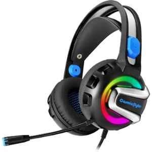 Cosmic Byte G3300 Saturn RGB Blue 7 Color Wired Headset with Mic