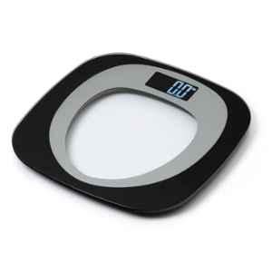 Hoffen 180kg Tempered Glass Black Electronic Digital Body Weight Machine with LCD Display, HO-29