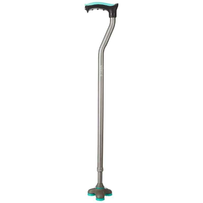Tynor 110kg Aluminium Grey Trio Walking Stick, L44OAAA, Size: Universal