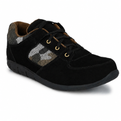 ArmaDuro AD1005 Suede Leather Steel Toe Black Work Safety Shoes, Size: 8