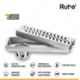 Ruhe 40x5 inch 304 Grade Stainless Steel Shower Drain Channel Wave with Collar, 16-0101-20
