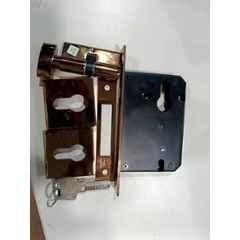Plantex 50x50mm Brass PVD Rose Gold Dead Lock for Main Door with 70mm Cylinder & 3 Computerized Keys, APS-3107