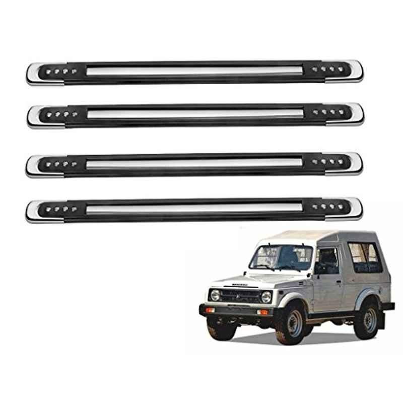 Kozdiko 4 Pcs Designer Black Bumper Protector Set for Maruti Gypsy