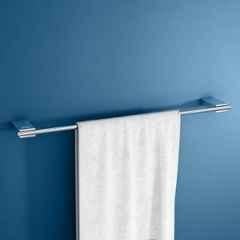 Plantex Towel Rod for Bathroom/304 Grade Stainless Steel Towel Bar/24 inch Towel Hanger/Towel Holder/Bathroom Accessories Regent, Chrome