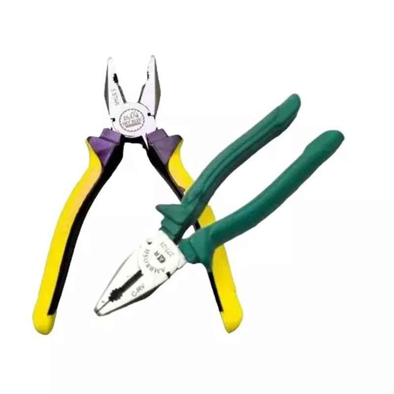 Sky Blue 8 inch Stainless Steel Lineman Plier, SBE382 (Pack of 2)