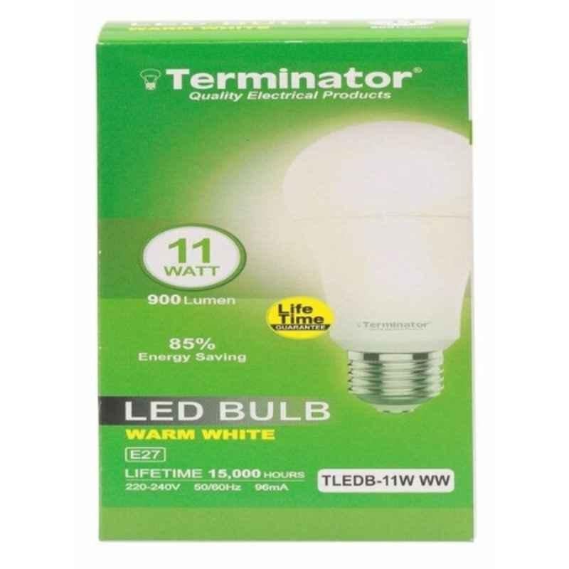 Terminator 220-240V E27 3000K Warm White LED Bulb, TLEDB-11W-WW
