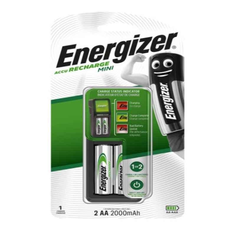Energizer 2 Port Mini Rechargeable Battery Charger, CH2PC3