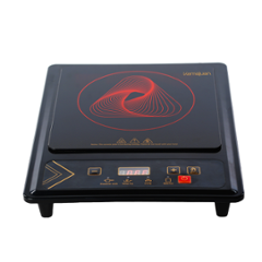 Kemajuan 1200W Glass Black Induction Cooktop, Fast Heating, Energy Efficient & 1 Year Warranty, KICT0212