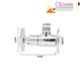 Oleanna OBFMY02 Brass Silver Chrome Finish Angle Cock with Wall Flange