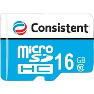 Consistent 16GB 90Mbps MicroSD Card, CTM10016