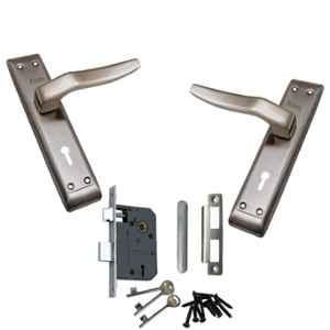 Atom Linus Stainless Steel Stain Finish Double Stage Mortise Lock Set With 3 Keys