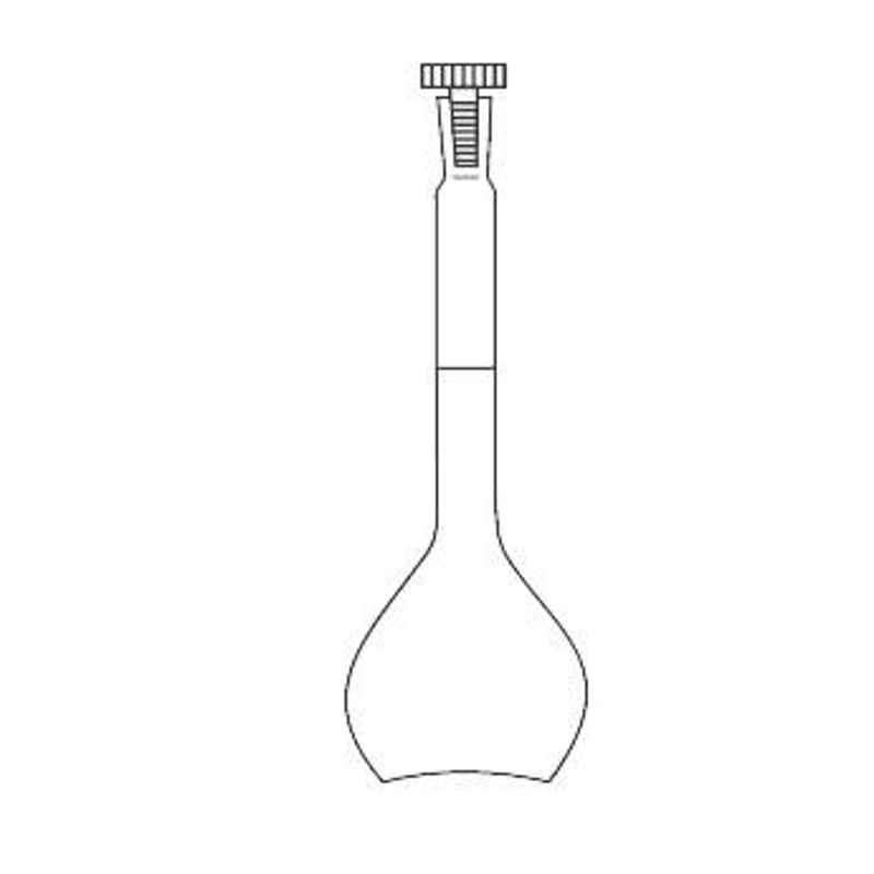 Axiva 500ml Touff A Class Volumetric Flask with Interchangeable Stopper, FVA500 (Pack of 10)