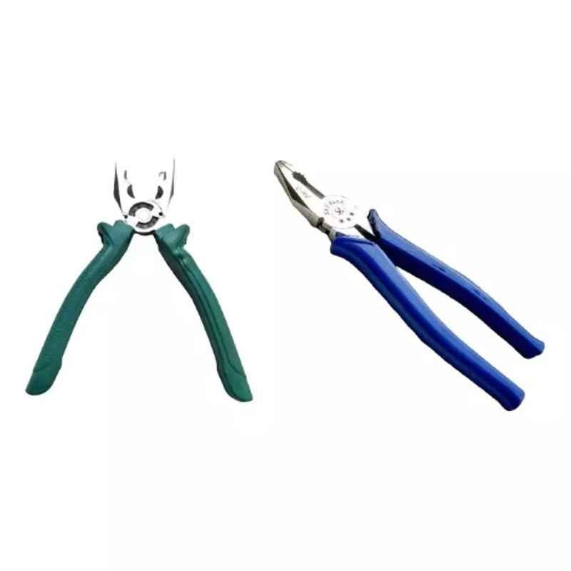 Sky Blue 2 Pcs 7.8 inch Lineman Plier Combo, SBE_PLIER_COMBO_MOD_01179