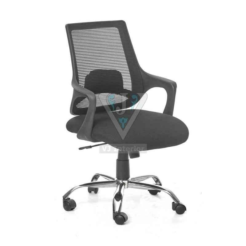 VJ Interior 18x19 inch Black Low Back Mesh Office Chair, VJ-1904