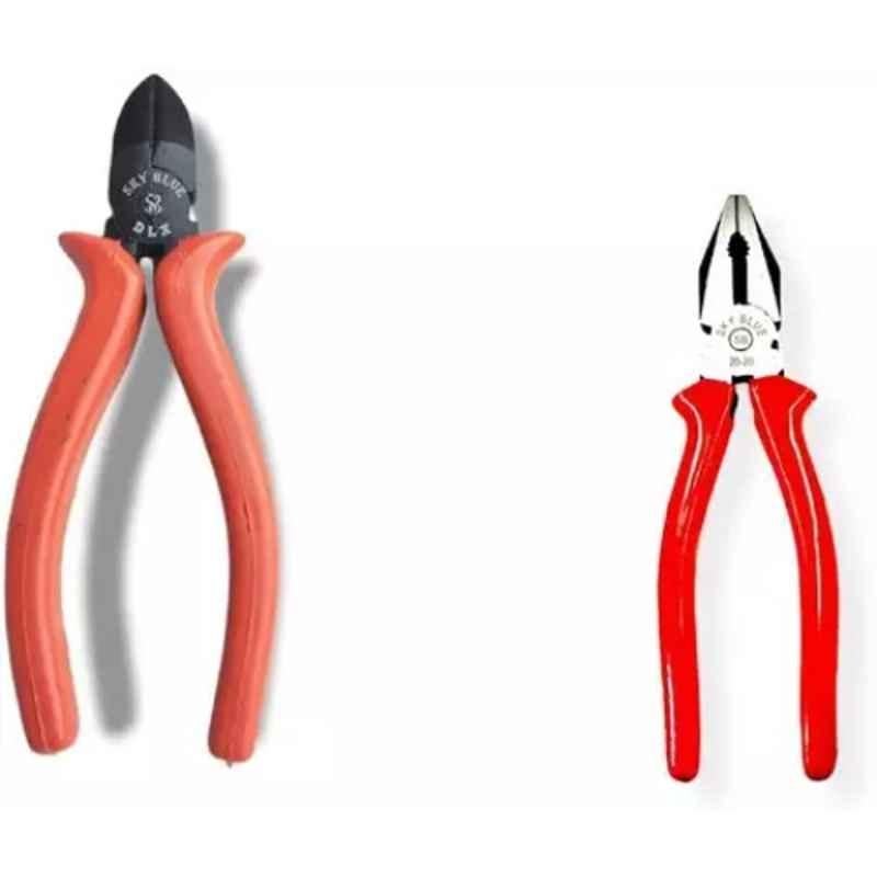 Sky Blue 2 Pcs 7.8 inch Stainless Steel Groove Plier Combo, SBE_PLIER_0766