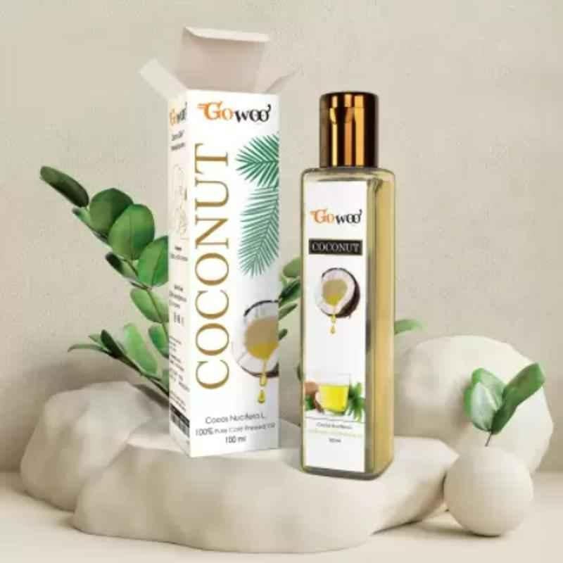 GoWoo 100ml Pure Coconut Organic Carrier Oil, GoWoo-P-189