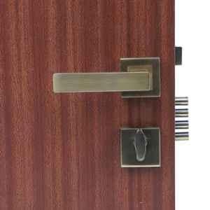 Handle Waala Rose LB-10003 60mm Stainless Steel Antique Brass Finish One Side Key Mortise Door Lock Set