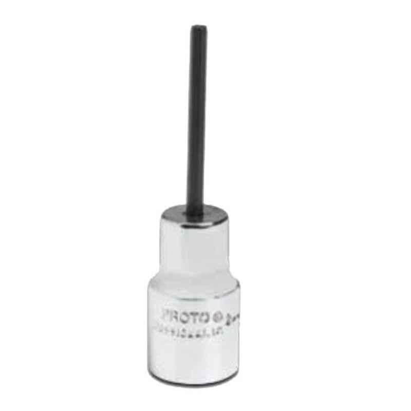 Proto 5mm Polished Chrome 1/4 inch Drive Hex Bit Socket, J4770-5M