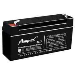 Amptek 6V 4.5Ah Rechargeable SMF Lead Acid Battery, AT6-3.2
