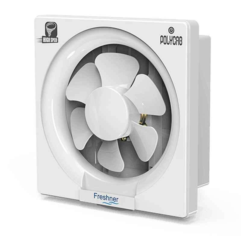 Polycab Freshner Ventilation 38W White Domestic Exhaust Fan, Sweep: 200 mm