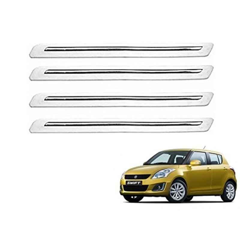 Kozdiko 4 Pcs White Car Bumper Protector Set for Maruti Suzuki Old Dzire