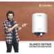 Candes Glanzo 15L 2000W Metal White 5 Star Glass Line Automatic Storage Electric Water Heater, 15Glanzo1CC