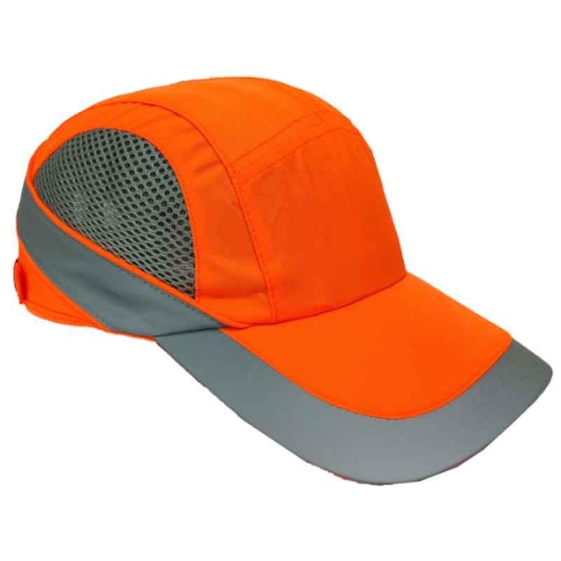 Taha Safety Polyamide Orange & Grey Bump Cap, BC1000