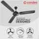 Candes Breeza 400rpm Coffee Brown Anti Dust Ceiling Fan, Sweep: 1200 mm
