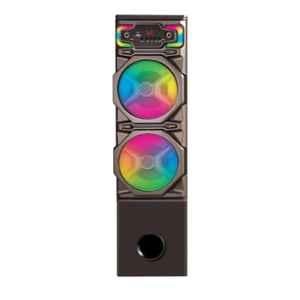 I Kall IK011 180W Plastic Black Bluetooth Tower Speaker with Multi-Connectivity, Mic Support & Dual Driver Sound System