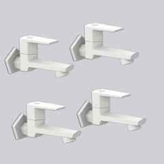 RN G20 15mm PTMT White Foam Flow Long Body Bib Cock with Flange (Pack of 4)