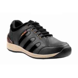 JK Steel JKPI003BK Steel Toe Work Safety Shoes, Size: 7