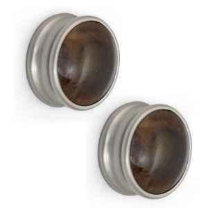 Plantex Knobs for Drawers/Drawer Knobs/Round Knobs for Cabinets/Pull-Push Knob for Kitchen/Bedroom Drawer (Pack of 2) Satin