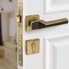 Plantex Main Door Lock for Home/Door Handle Locks/Premium Mortise Door Lock Set with 3 Years Warranty by Plantex Antique Brass & Black