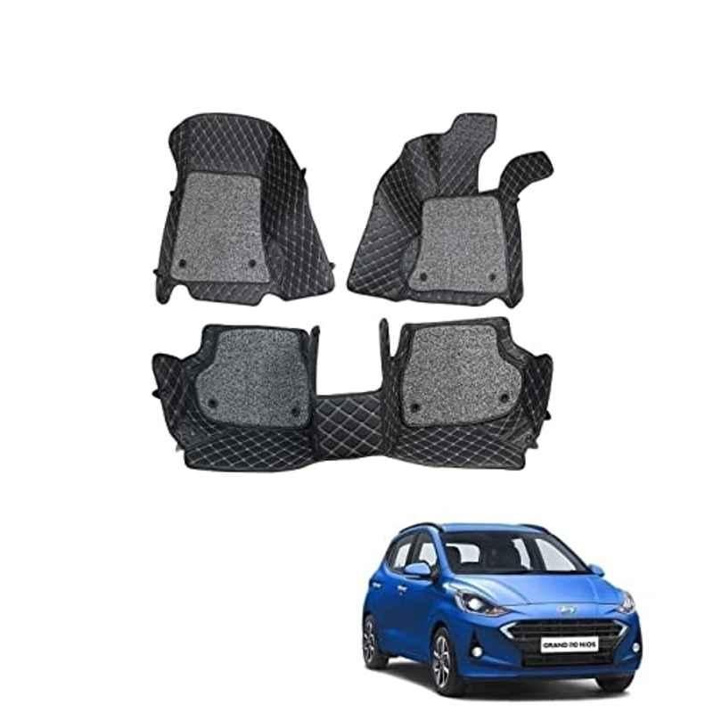 Kozdiko 7D Luxury Car Foot Mat Set for Hyundai Grand i10 Nios 2019, Kozdiko_44